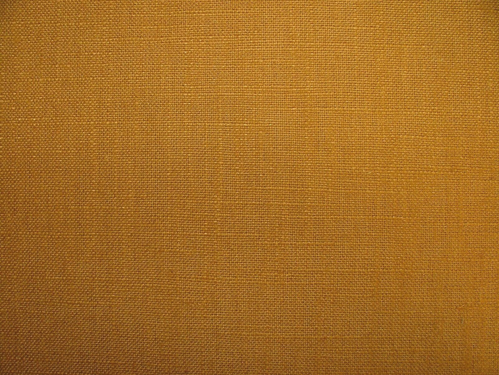 1 Metre Fryetts Liana Ochre Linen Blend Plain Fabric Cushion Upholstery Use0