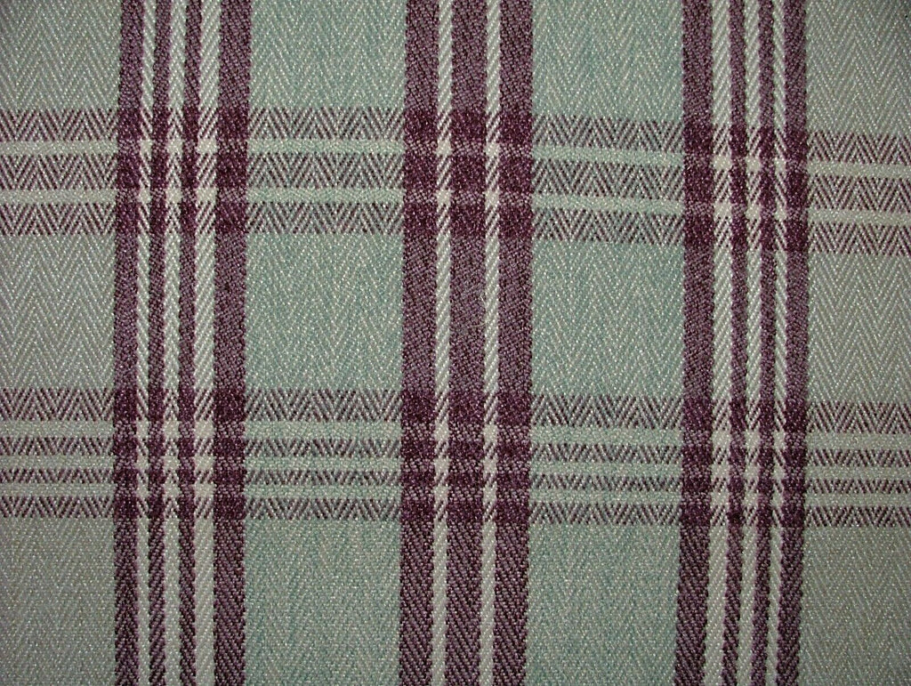 Blair Mulberry Wool Effect Thick Tartan Upholstery Cushion Curtain Fabric