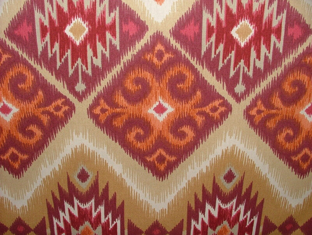 3.8 Metres iLiv Navajo Salsa Cotton Curtain Upholstery Cushion Craft Fabric