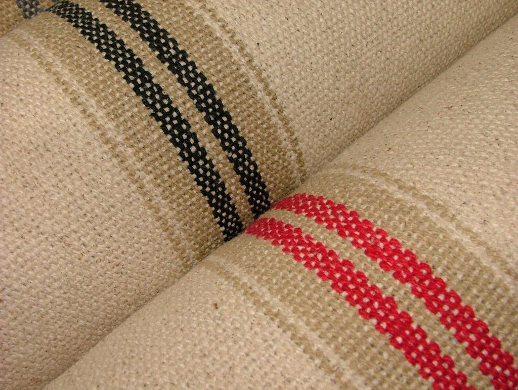 French Grain Sack 100% Cotton Linen Look Curtain Upholstery Cushion Craft Fabric