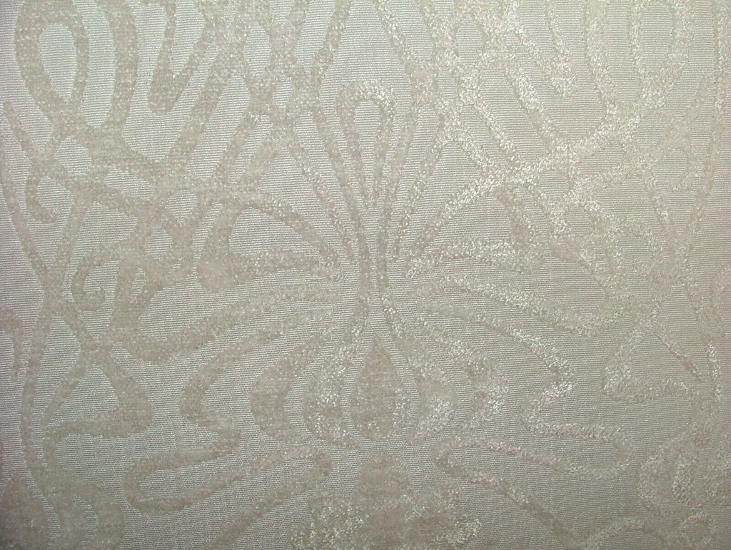 10 Metres Art Nouveau Ivory Chenille Fabric Curtain Upholstery Cushion Multi Use