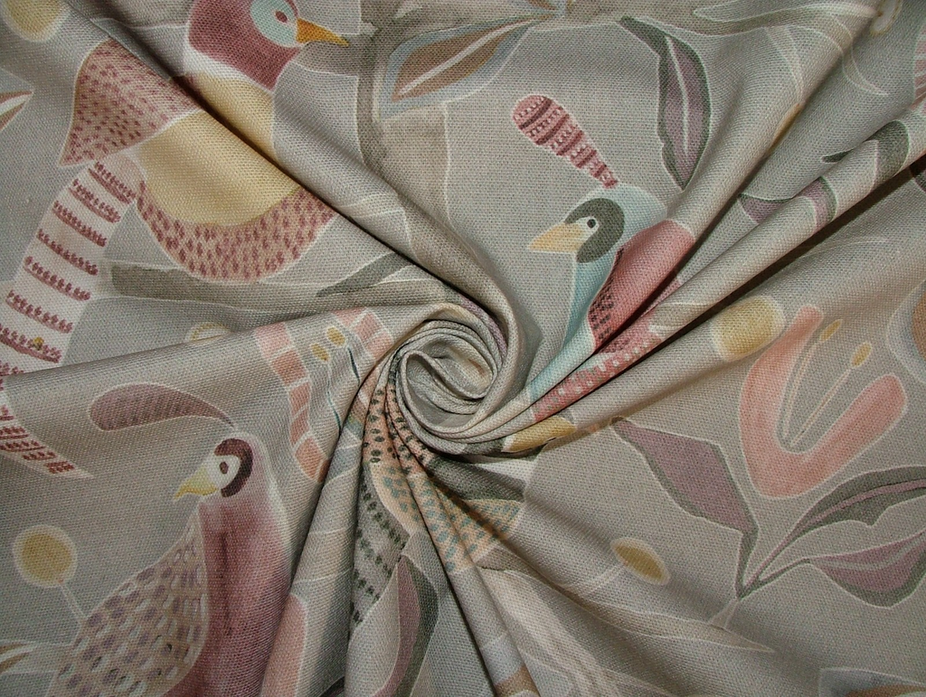 Voyage Maison Cotton Fabric Upholstery Cushion Curtain LOSSIE GRANITE  15 Metres6