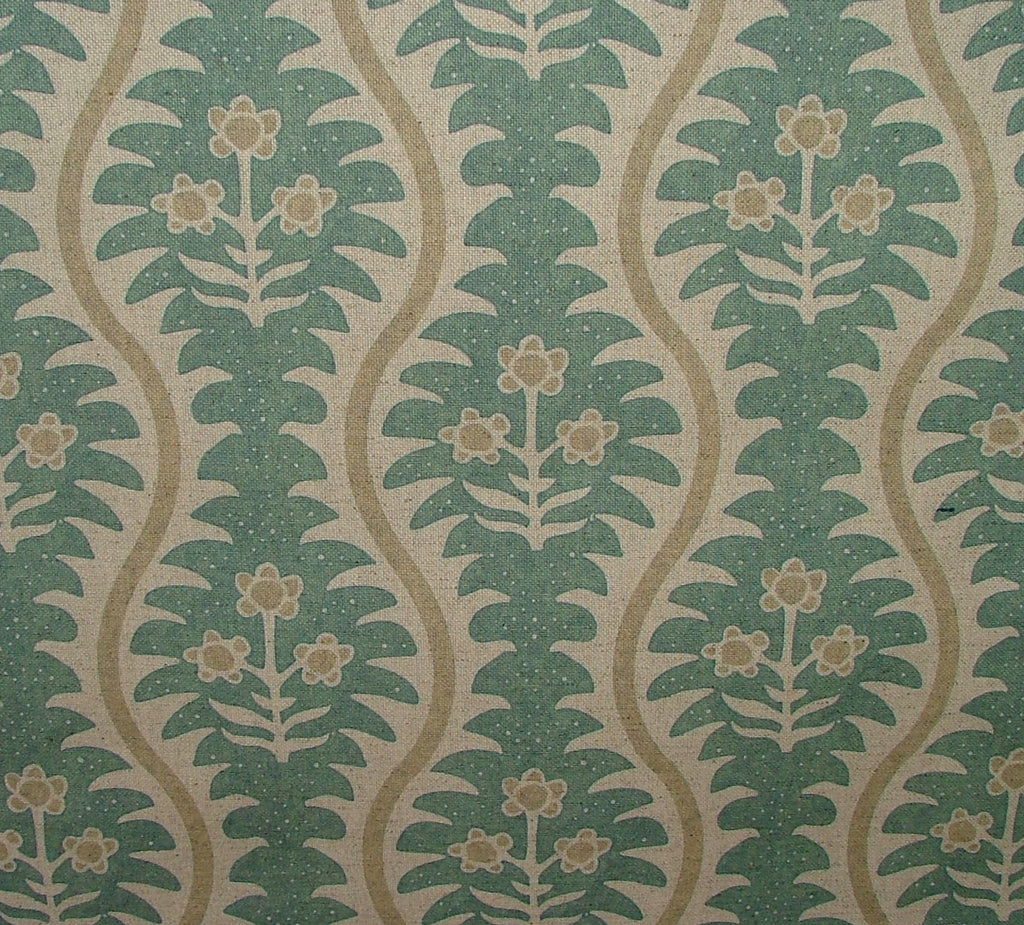 Amara Scandinavian Floral Linen Blend Fabric Curtain Cushion Upholstery Blinds