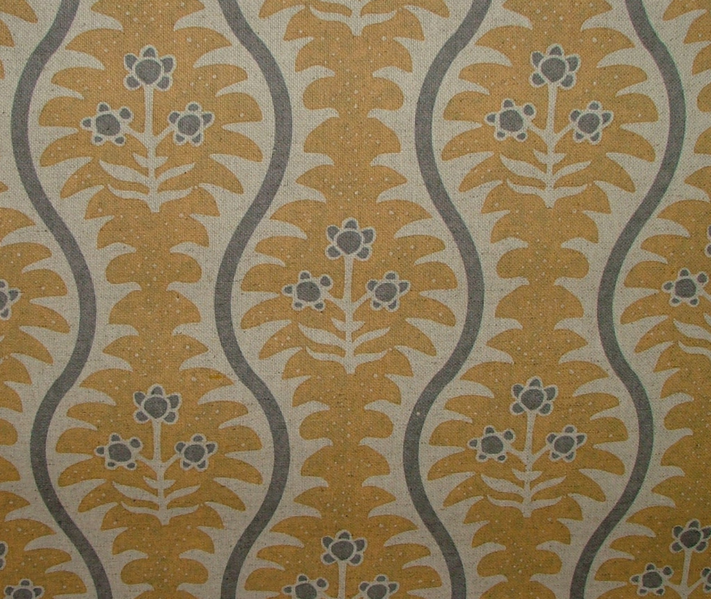Amara Scandinavian Floral Linen Blend Fabric Curtain Cushion Upholstery Blinds