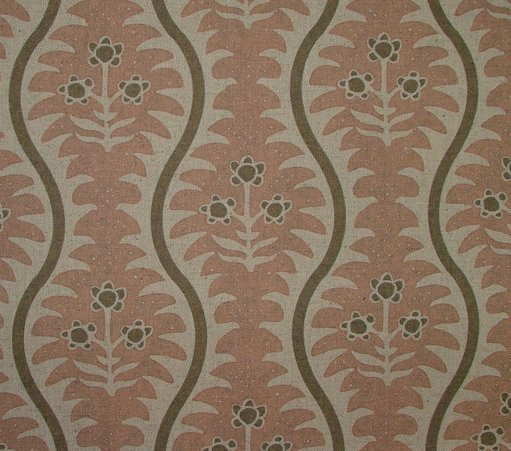Amara Scandinavian Floral Linen Blend Fabric Curtain Cushion Upholstery Blinds