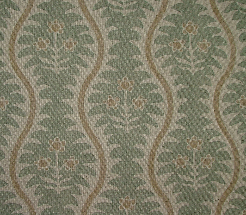 Amara Scandinavian Floral Linen Blend Fabric Curtain Cushion Upholstery Blinds