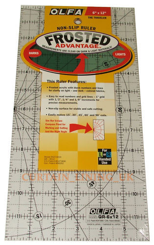 Olfa Non Slip Frosted Patchwork Ruler Various Sizes - Widest Range Available!