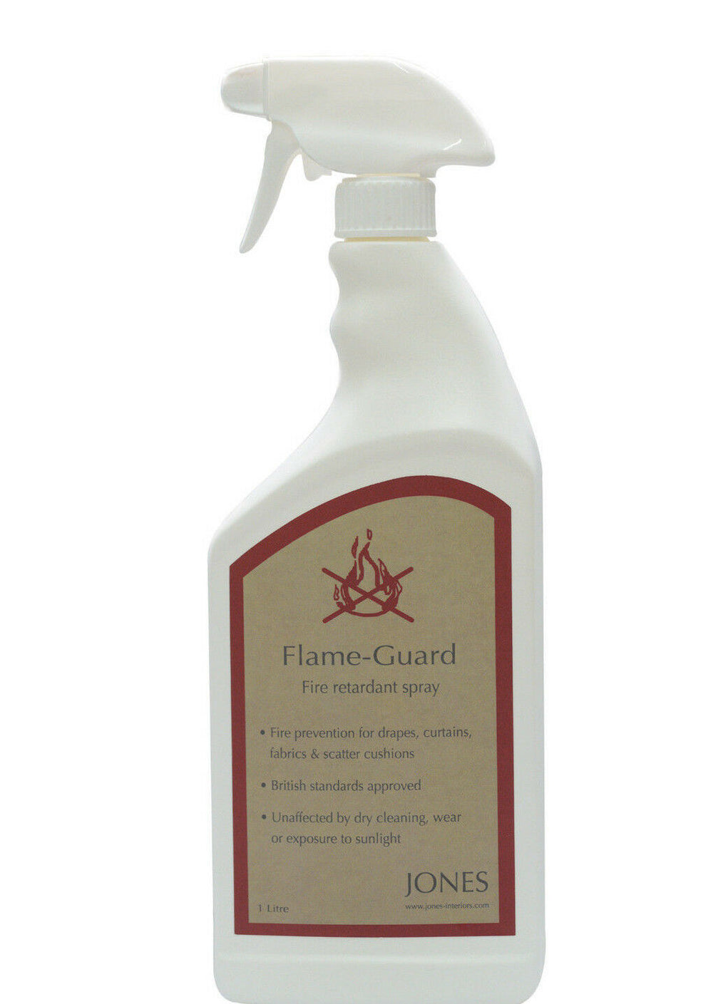 1 Ltr Fire & Flame Retardant Spray For Fabric Curtains Upholstery Cushions