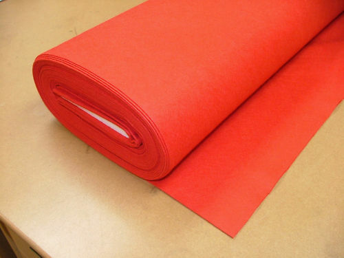 1 Square Yard (36" x 36") Red Baize / Felt Craft Fabric Card Poker Table