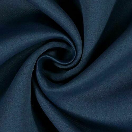 Navy Blue 3 Pass Black Out Blackout Material Thermal Curtain Lining Fabric 137cm