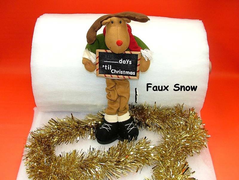 4 Metre Roll Fake Snow For Christmas Santa Grotto Display & Nativity Plays