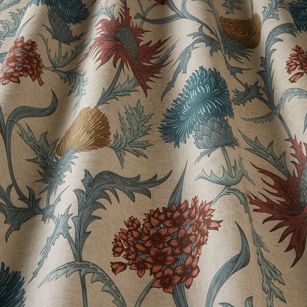 8 Metres Scottish Thistle Autumn Cotton Curtain Upholstery Cushion Blind Fabric
