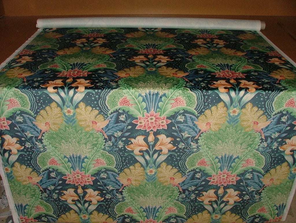 5 Metres Babooshka Midnight Blue Velvet Fabric Curtain Upholstery Cushion Blind
