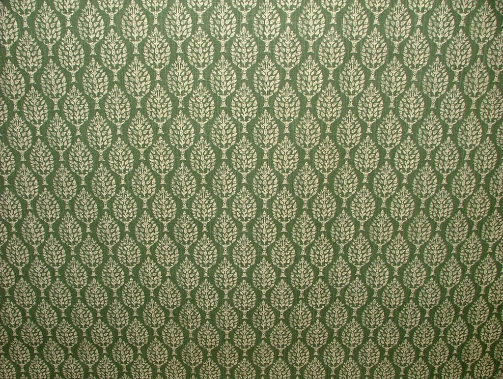Spruce Tree Highland Green Cotton Curtain Upholstery Cushion Roman Blind Fabric