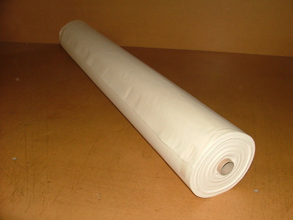 30 Metre Roll Of Bonded Interlining With 100%Cream Sateen Curtain Lining