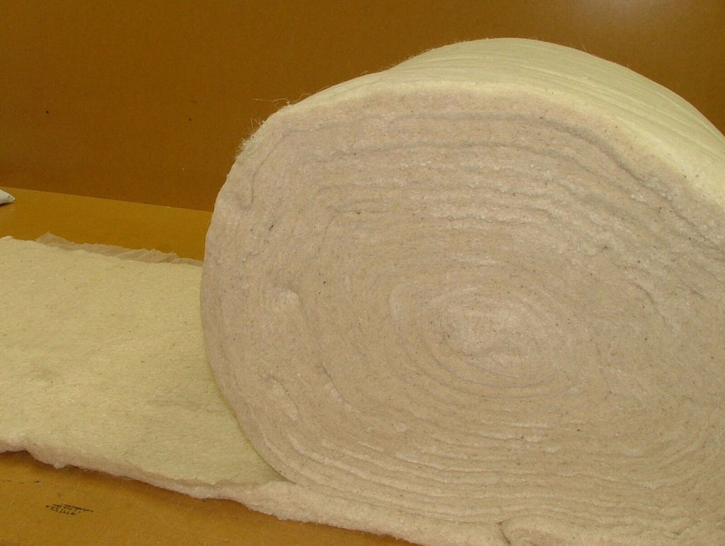 Cotton Flock Felt Filling Wadding Padding Upholstery Supplies 15 Metre Bulk Roll