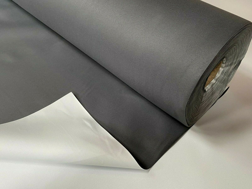 CHARCOAL GREY 3 Pass 100% Blackout Material Thermal Curtain Lining Fabric