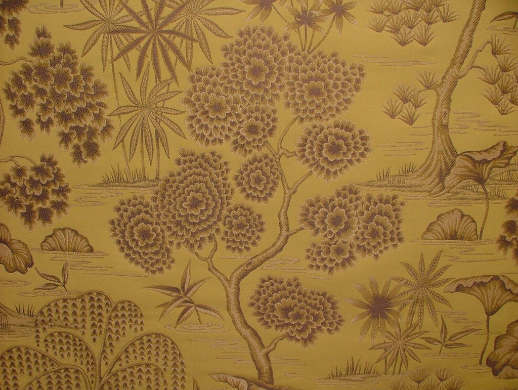 Japanese Oriental Tree Mimosa Jacquard Fabric Curtain Upholstery Cushion Blind