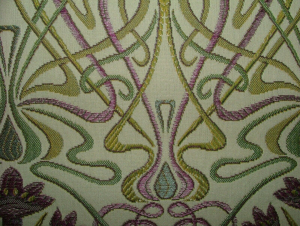 10 Metres Art Nouveau Mulberry Thick Designer Jacquard Curtain Upholstery Fabric