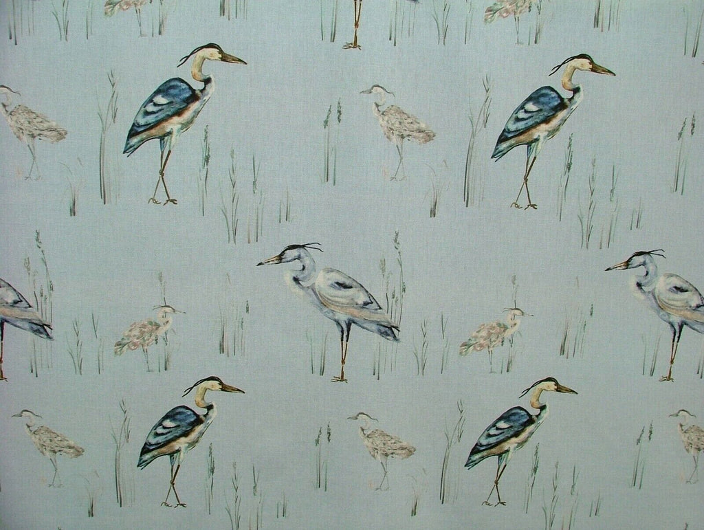 iLiv Herons Riviera Cotton Curtain Upholstery Cushion Roman Blind Bird Fabric