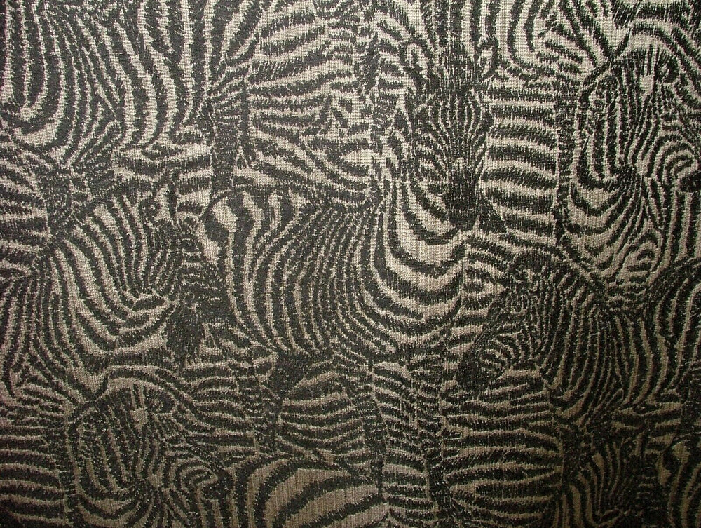"Zebra Onyx" Animal Instincts By Kai Jacquard Curtain Upholstery Cushion Fabric