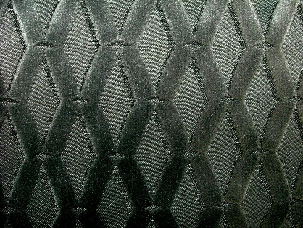 10 Metres Slate Grey Flame Retardant Velvet Fabric Upholstery Settee Cushion