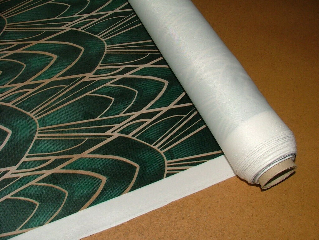 Chrysler Art Deco Soft Plush Velvet Fabric Curtain Upholstery Settee Cushion Use