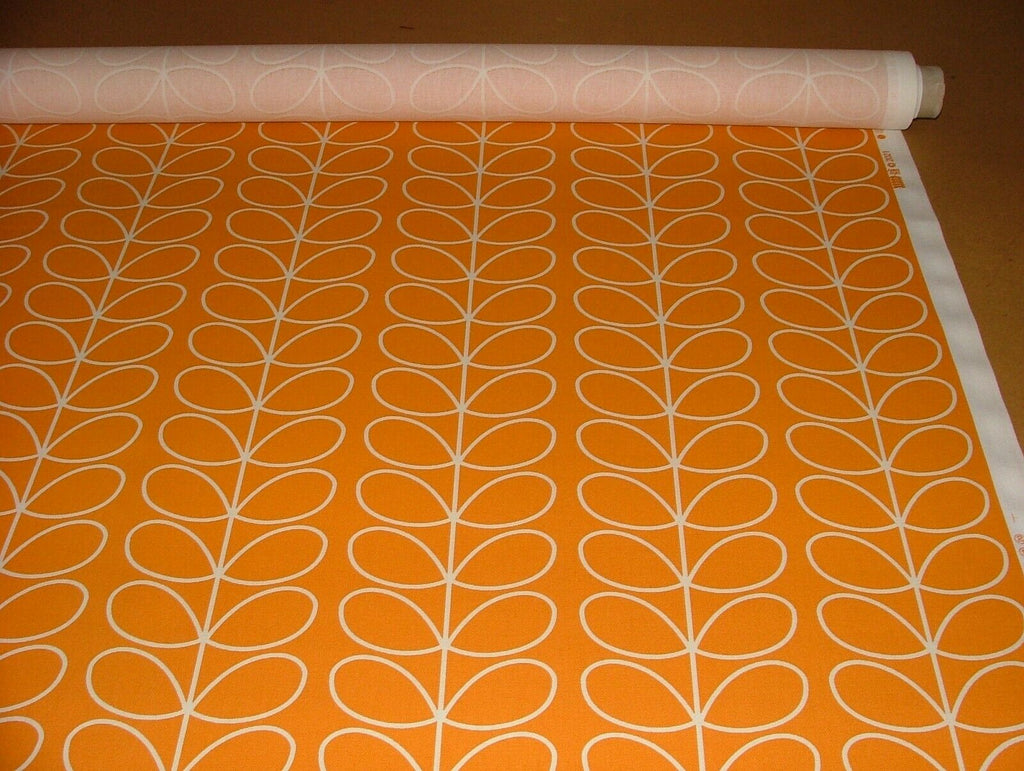 Designer Orla Kiely Linear Stem Papaya Cotton Curtain Upholstery Craft Fabric