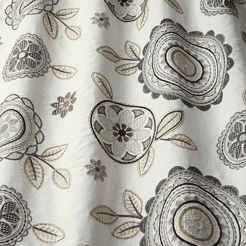 8.8 Metres iLiv Couture Onyx Embroidered Fabric Curtain Upholstery Cushion