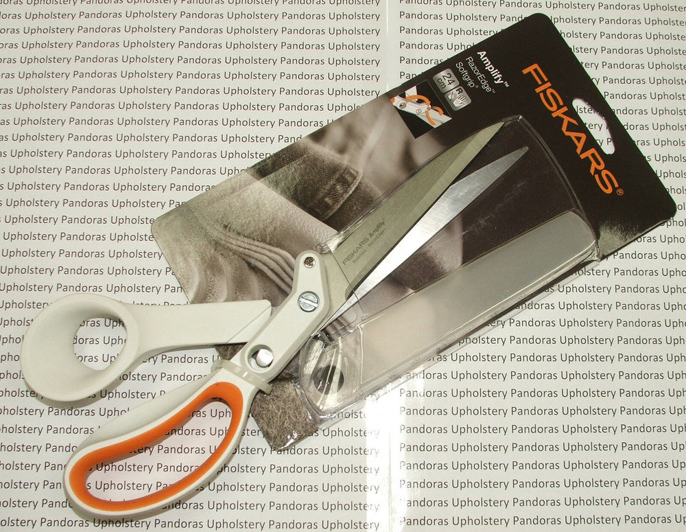 Fiskars 24cm Amplify RazorEdge Softgrip Thick Fabric Professional Scissors 9162S