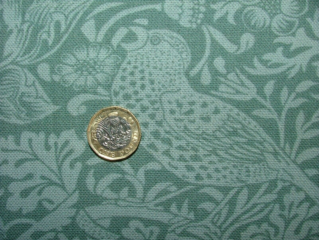 4 Metres William Morris Strawberry Thief Green Curtain Upholstery Cushion Fabric