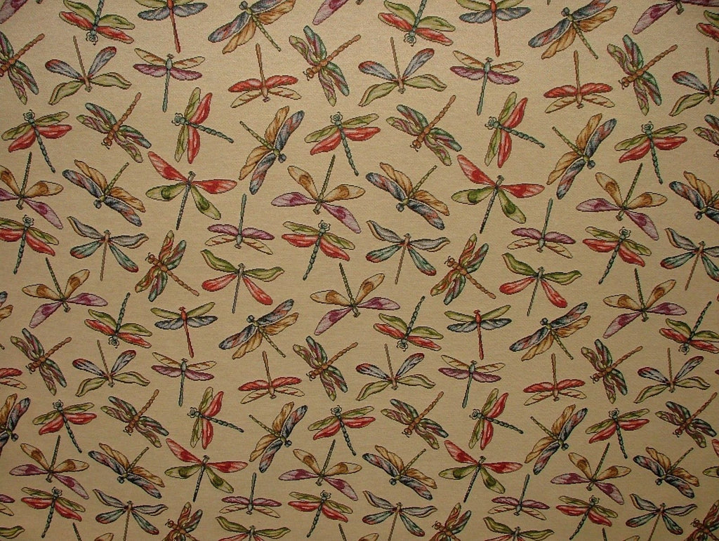 Dragonfly "Animal Tapestry" Designer Fabric Upholstery Curtains Cushions Throws