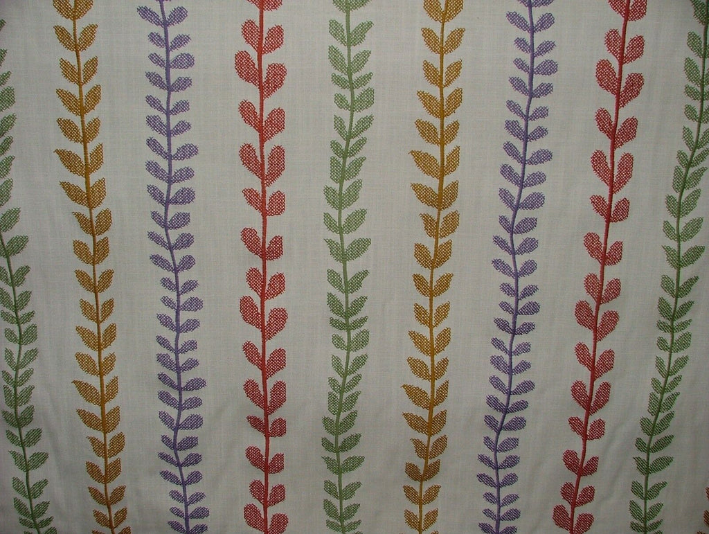 Heidi Spice Contemporary Embroidered Fabric Curtain Upholstery Cushion Blind