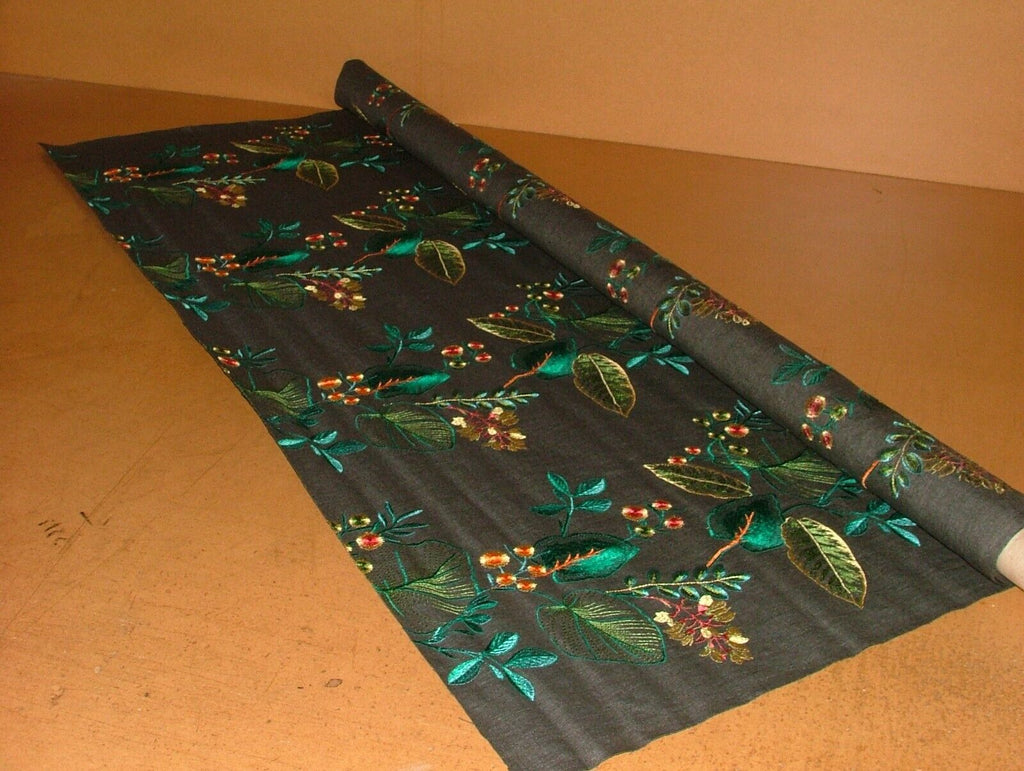 2 Metre iLiv Serengeti Zinc Embroidered Fabric Curtain Upholstery Cushion Blinds