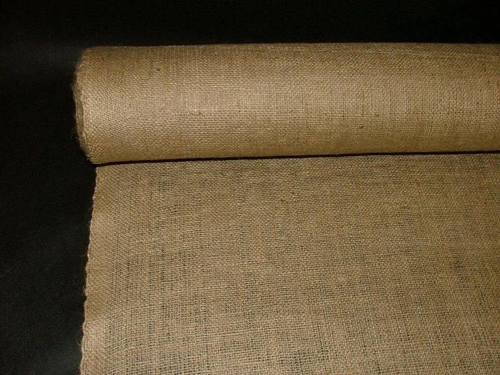 20 Mtrs 40" Wide 10oz Quality Hessian Upholstery Fabric Art Craft School Notice