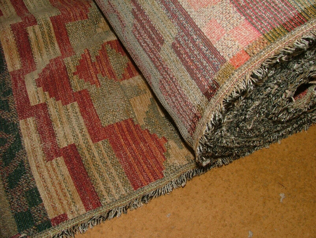 19 Metre Rustic Aztec Flame Retardant Chenille Fabric Curtain Cushion Upholstery