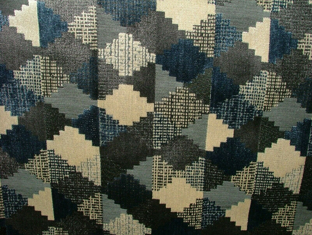19 Metres Fauve Blue Thick Plush Soft Velvet Upholstery Cushion Caravan Fabric