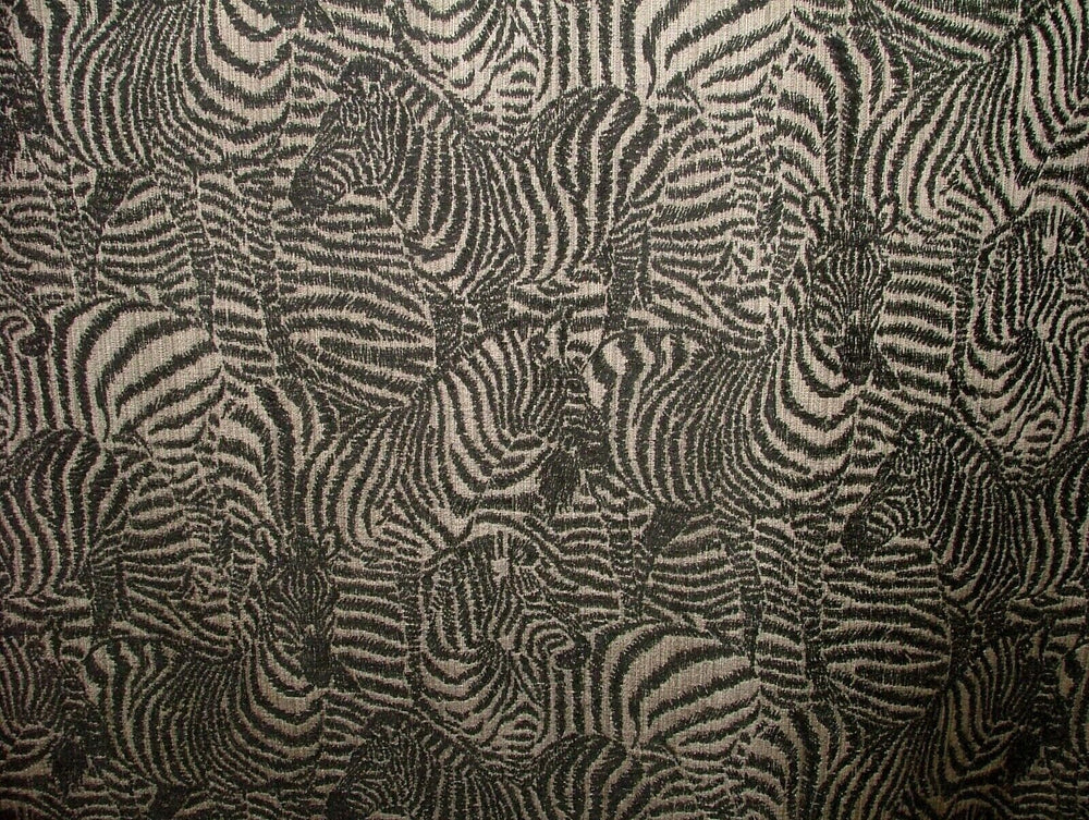 "Zebra Onyx" Animal Instincts By Kai Jacquard Curtain Upholstery Cushion Fabric