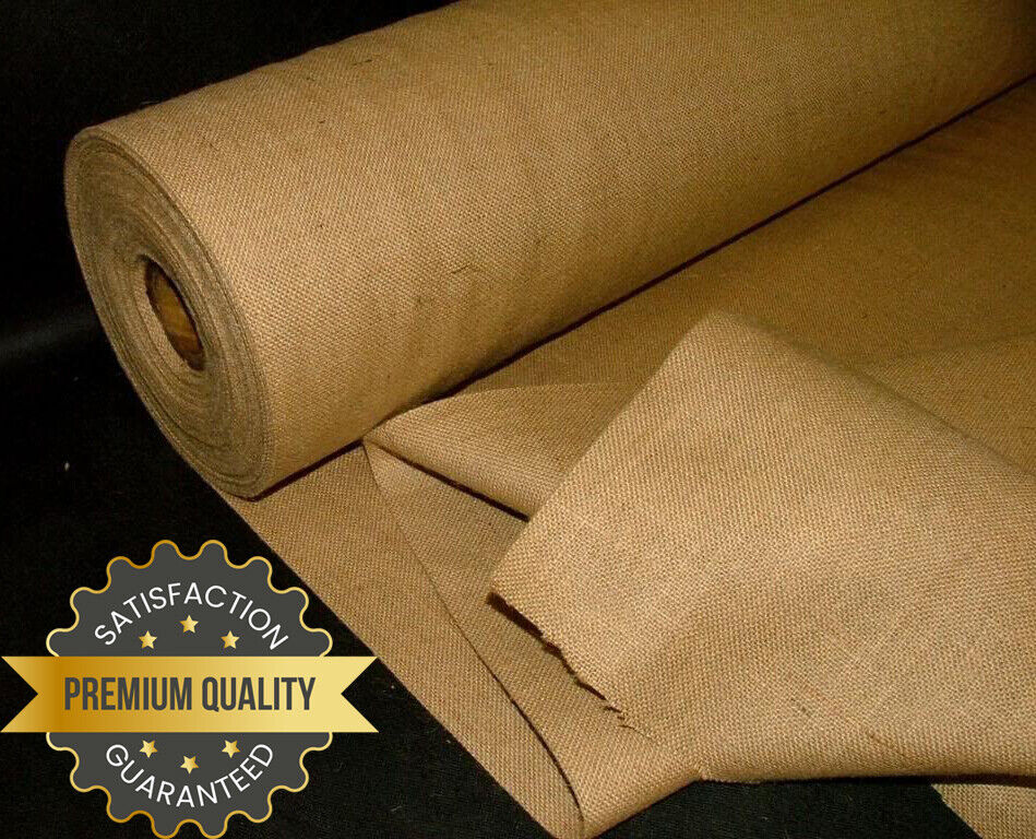 4 Mts 12oz 72" Extra Wide Heavy Weight Premium Upholstery Hessian Schools Crafts