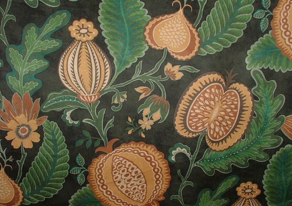 Arts And Crafts Pomegranate Forest Velvet Fabric Curtain Upholstery Cushion Use
