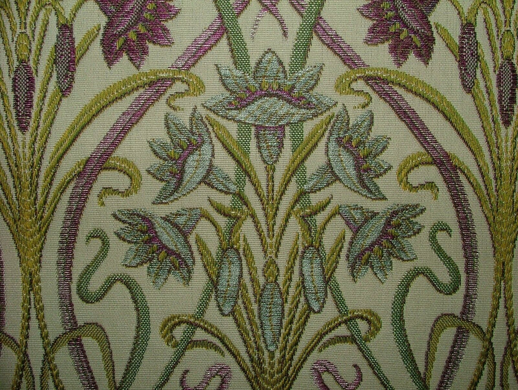 Art Nouveau Mulberry Thick Designer Jacquard Curtain Upholstery Cushion Fabric