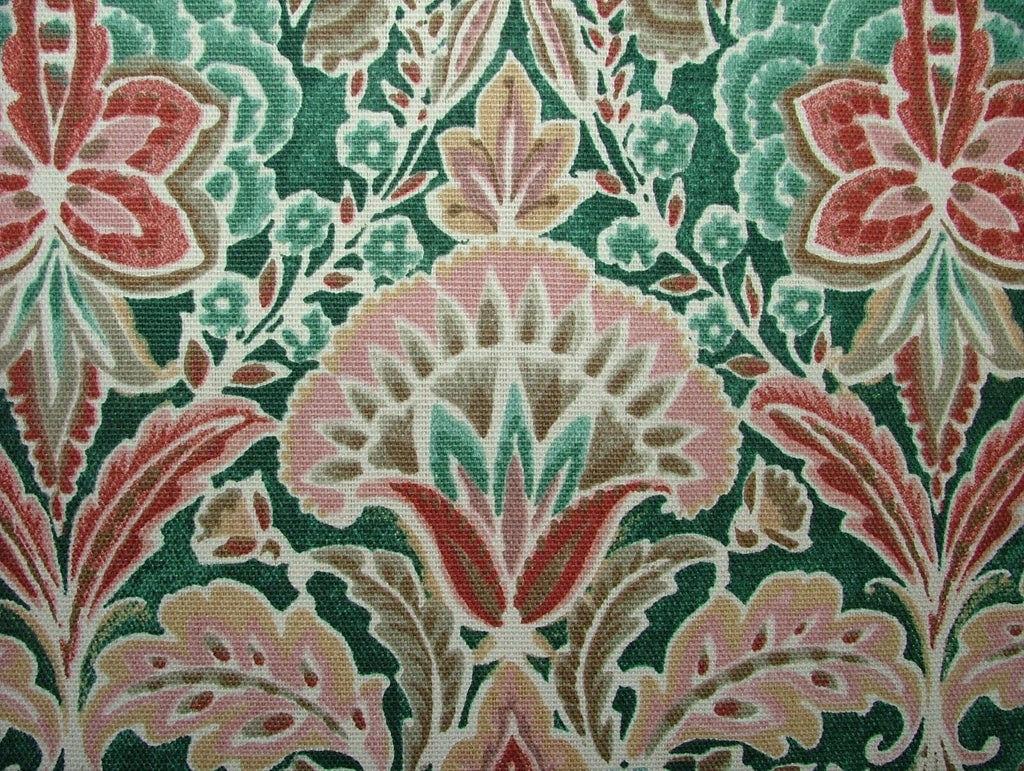 Bohemian Malachite Cotton Curtain Upholstery Cushion Roman Blind Fabric
