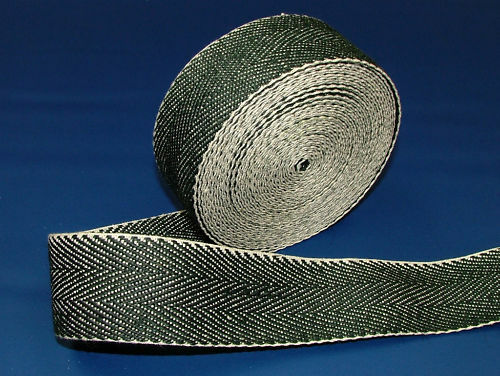 33 Meters Traditional Extra Strong Black & White Webbing  -  Upholstery Supplies
