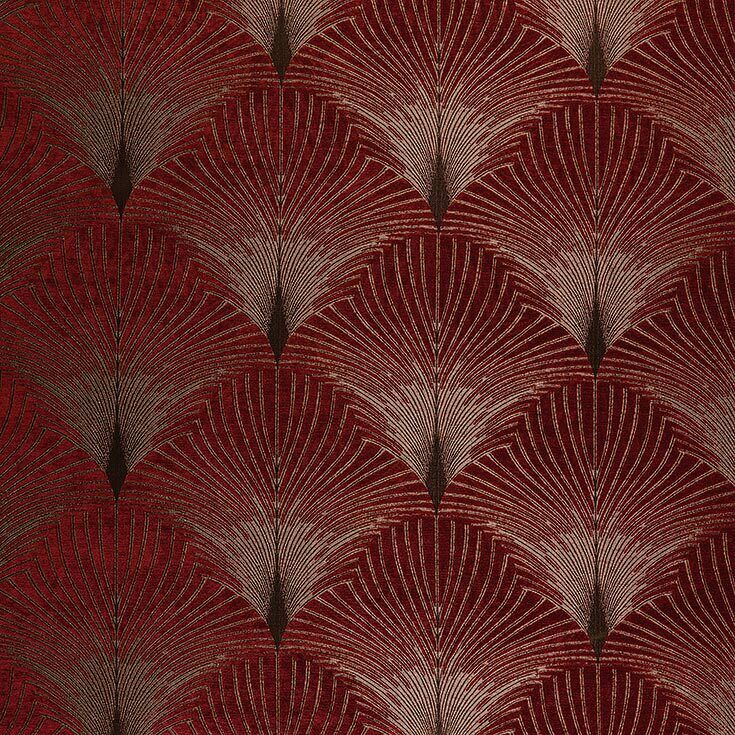 "New York" Art Deco Velvet Fibre Naturelle Curtain Upholstery Cushion Fabric