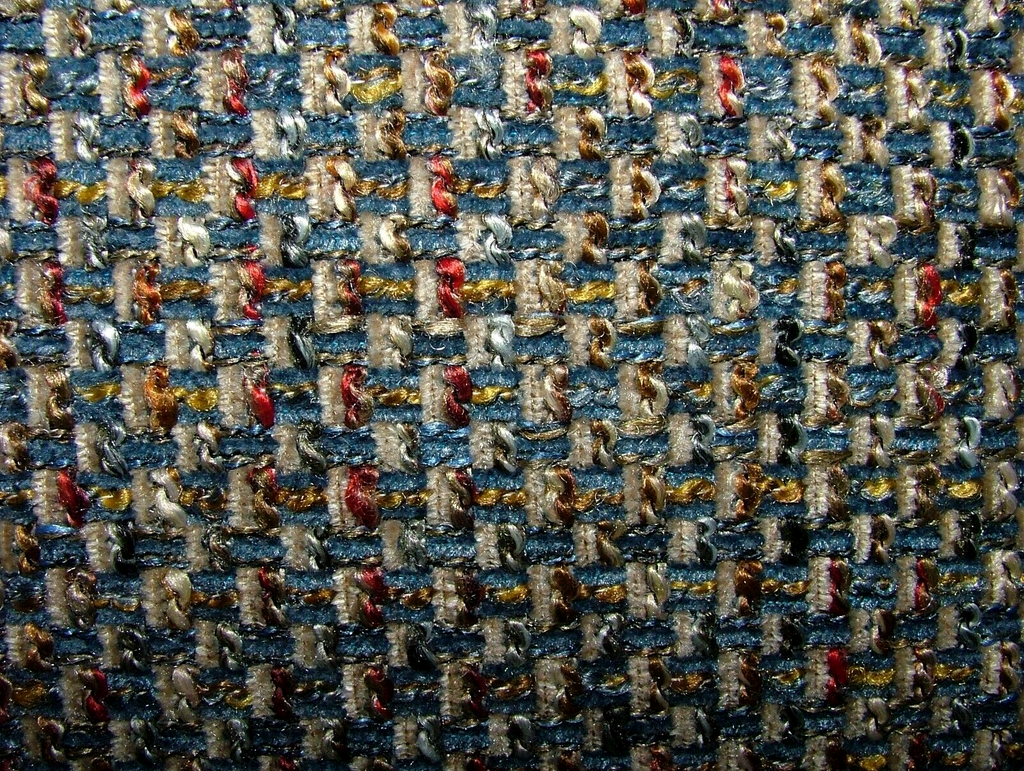 2.5 Metres iLiv Cassiano Indigo Blue Boucle Fabric Upholstery Cushion Curtain