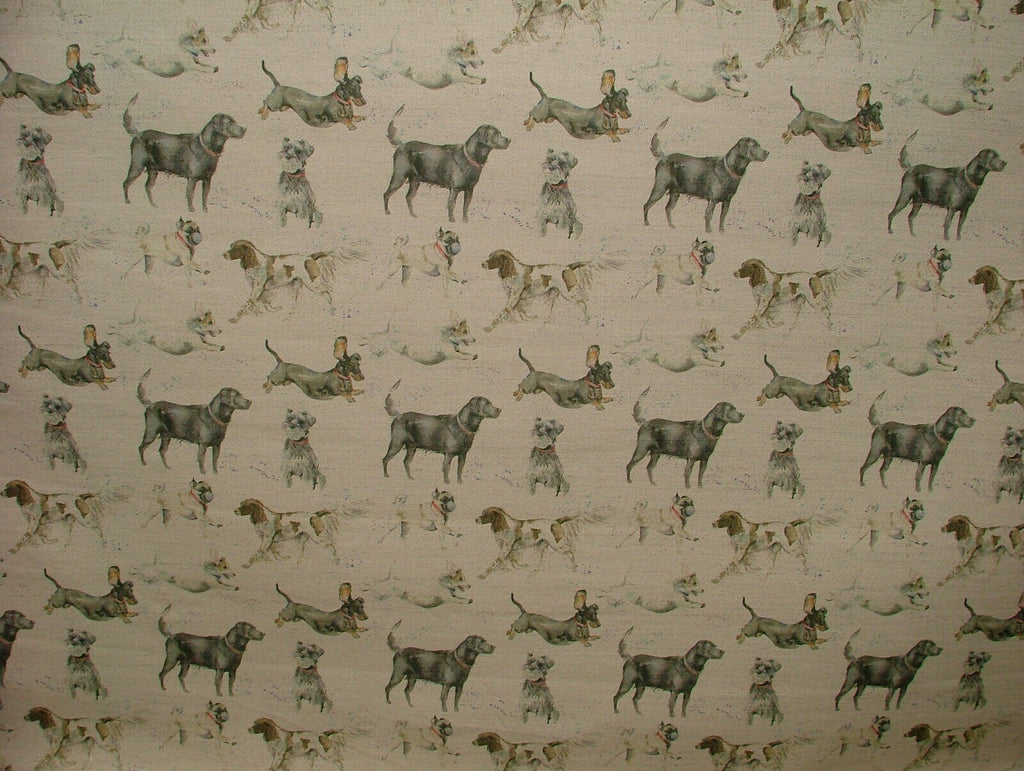 9 Metres Mixed Dog Linen Voyage Decoration Maison Upholstery Cushion Fabric