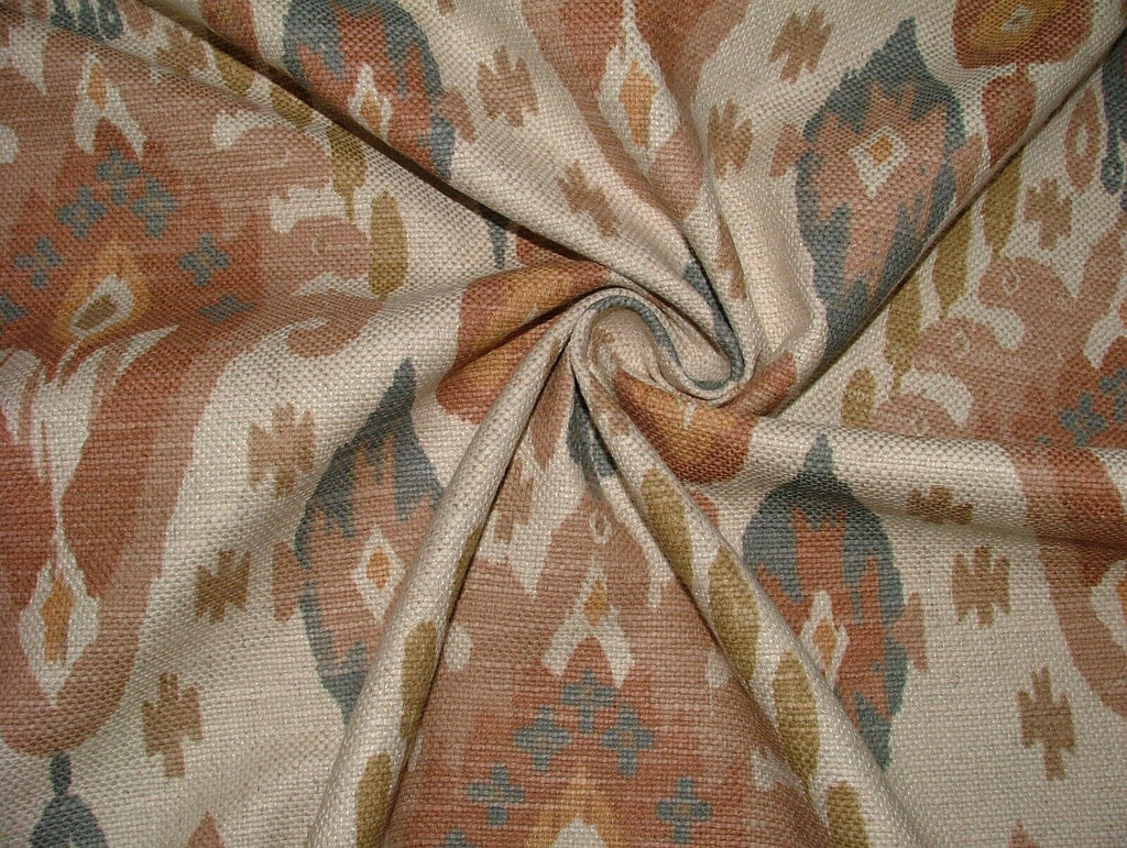 iLiv Boho Shell Ikat Linen Blend Cotton Curtain Upholstery Cushion Blind Fabric