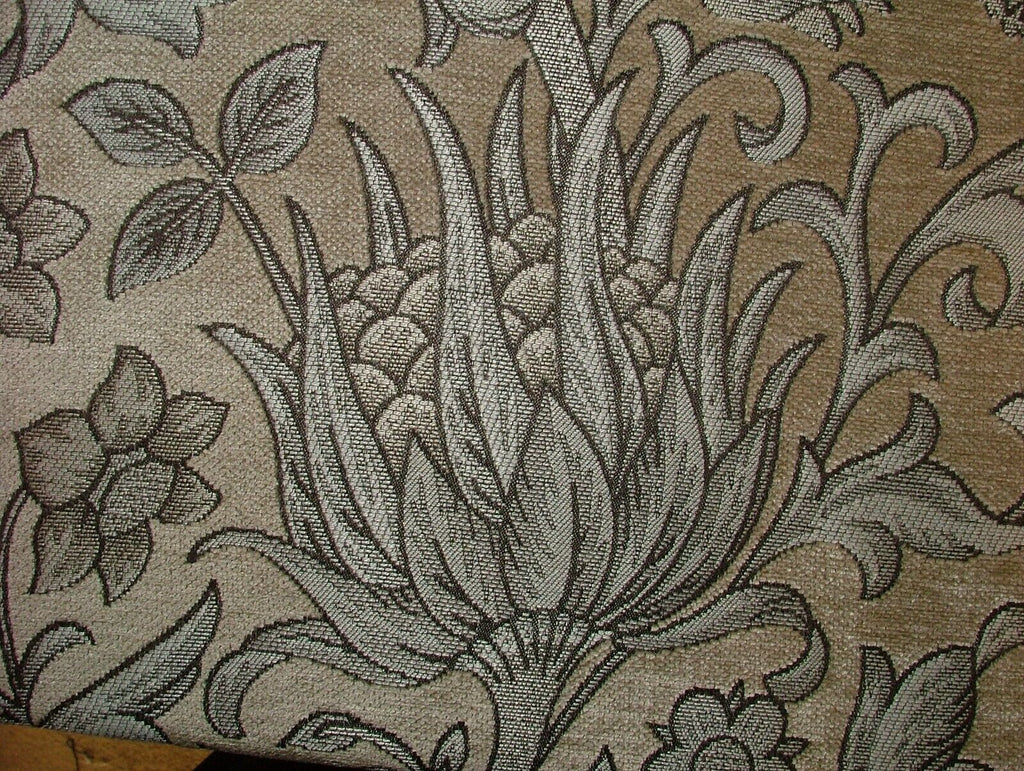 Scottish Thistle Mineral Chenille Fabric Curtain Cushion Upholstery Throws Blind