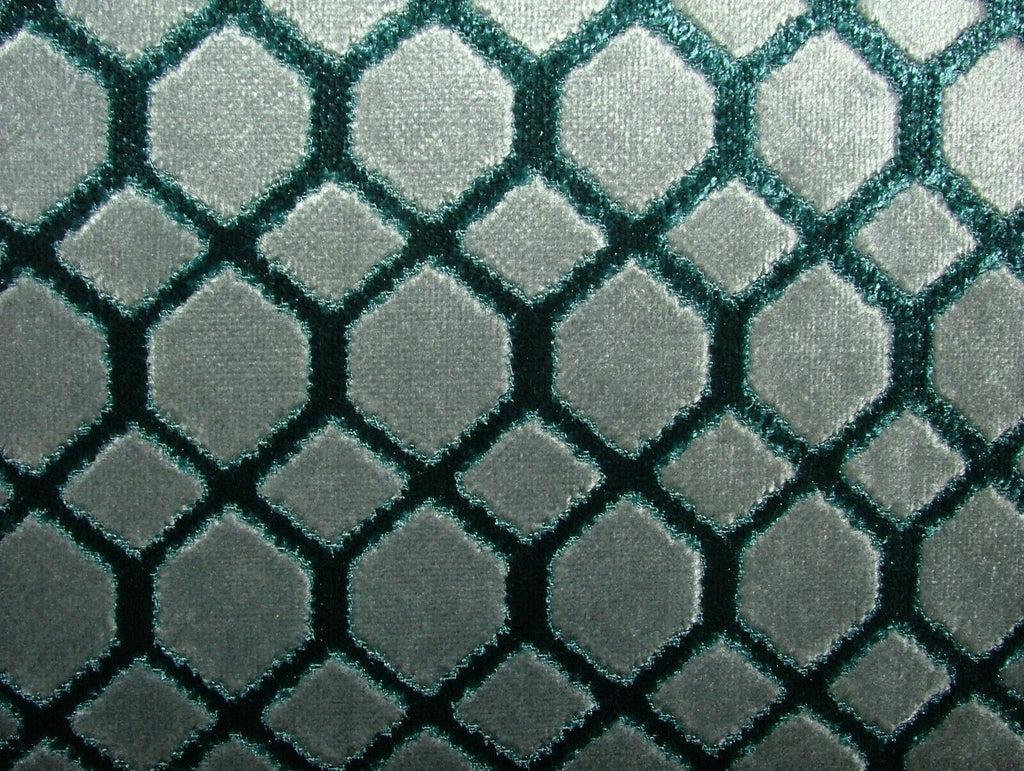 2.2 Metres iLiv Dara Teal Plush Velvet Fabric Upholstery Cushion Curtain