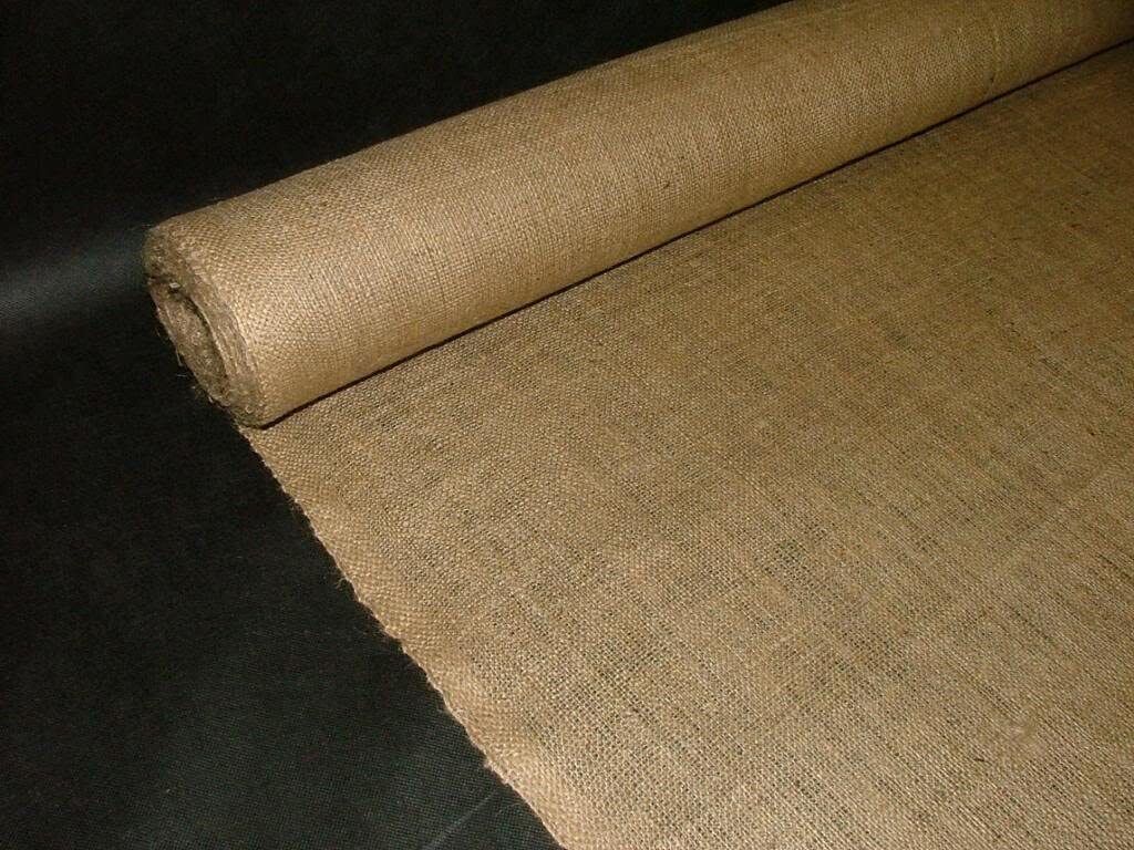 20 Mtrs 40" Wide 10oz Quality Hessian Upholstery Fabric Art Craft School Notice